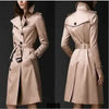 2023 Autumn New Brand Women Trench Coat Long Windbreaker Europe America Fashion Trend Double-Breasted Slim Long Trench