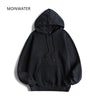 MOINWATER Brand New Women Fleece Hoodies Lady Streetwear Sweatshirt Female White Black Winter Warm Hoodie Outerwear MH2001