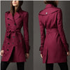 2023 Autumn New Brand Women Trench Coat Long Windbreaker Europe America Fashion Trend Double-Breasted Slim Long Trench