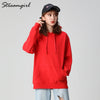 Women&#39;s Sweatshirt Cotton Oversized Hoodies And Sweatshirts Oversize Pink Sweatshirt With Hood Yellow Cotton Hoodies Women