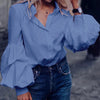 2022 Celmia Fashion Shirts Elegant Puff Sleeve Women Blouse Buttons Casual Loose Solid Party Tops Long Sleeve Blusas Femininas