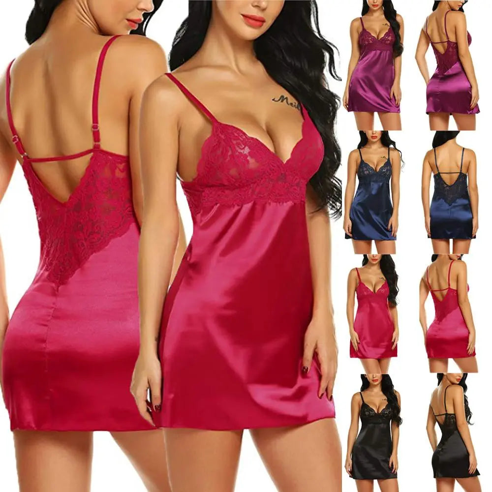 New Women Sexy Lingerie Exotic Hot Sleepwear Lace Floral Teddy Women's Underwear Female Backless Strap Babydoll Nightwear