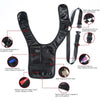 Multifunction Travel Anti Theft Hidden Underarm Shoulder Bag Black Nylon Pocket Mp3 Mobile Phone Storage Organizer