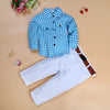 2022 Casual Clothing Sets Boy gentleman suit Toddler Boy Clothing Set 3pcs Coat + long sleeve + pants children boy clothing set