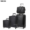 TRAVEL TALE 16"20"24 Inch Famous Luxury Brands Carry On Travel Suitcase PU Leather Vintage Rolling Luggage Set