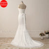 Elegant White Lace Mermaid Wedding Dress 2022 Vintage Cheap Robe De Mariee With Sash Longue Simple Trouwjurk Sukienka Na Wesele