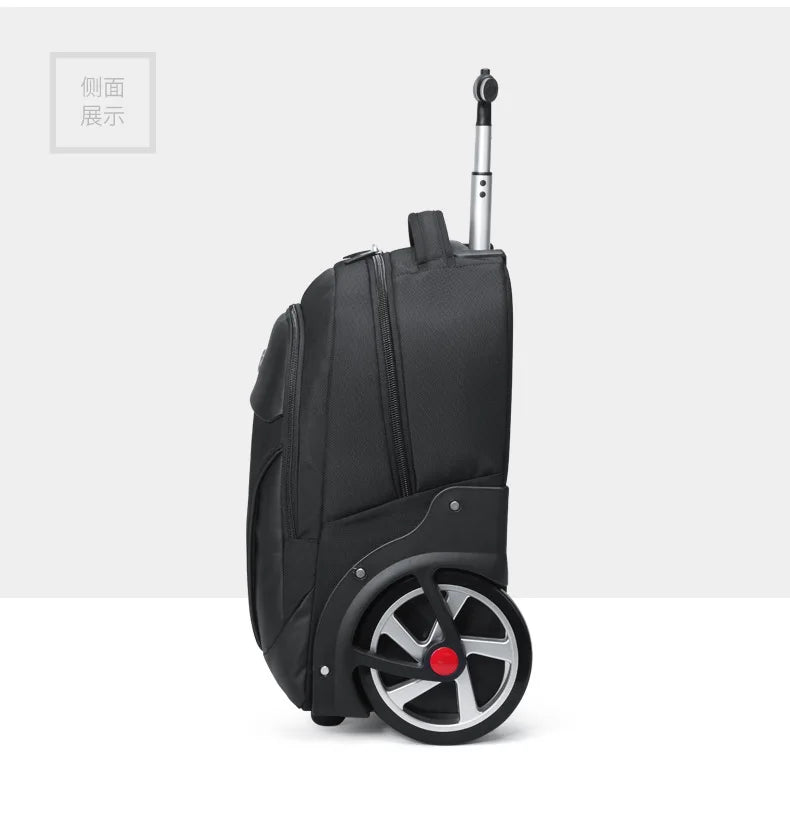 Men Travel trolley bag Rolling Luggage backpack bags on wheels wheeled backpack for Business Cabin carry on Travel trolley bag