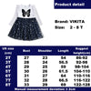 VIKITA Girl Princess Dress New Autumn Kid Girls Dress Sequins Sweet Girls Casual Clothes Butterfly Costumes Children Clothing