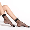 10 Pairs  Female Short Socks Women's Socks Thin Crystal Transparent Silk Socks Girl Ankle Sox