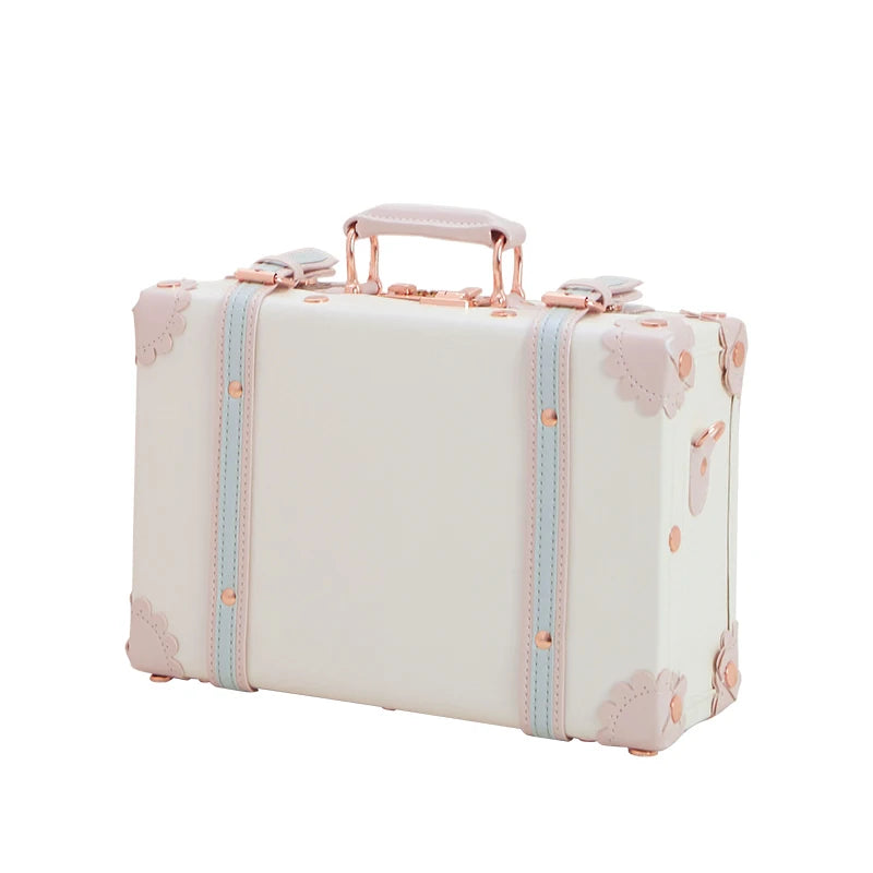 2023 Vintage Suitcase Carry On case Hardside Rolling Spinner Retro Style for Travel hand case