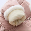 2022 Winter Warm Coat Fur Collar Plus Velvet Thickening Wadded Zipper 3-11 12 Years Kids Baby Teenage Girls Cotton-Padded Jacket