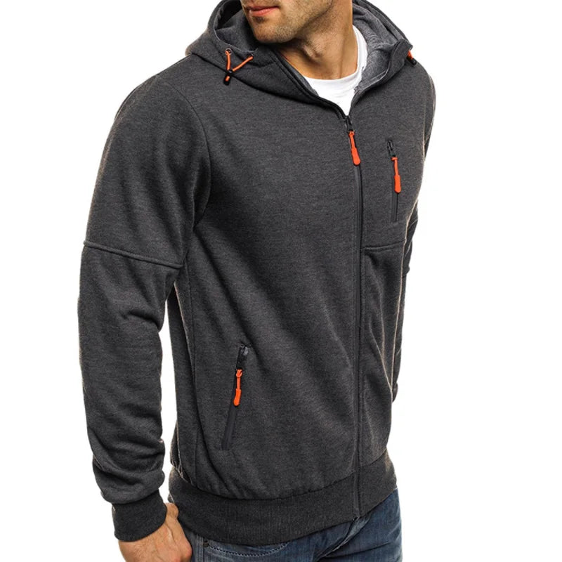 2022 Fashion Hoodies Men Brand Personality Zipper Hooded Sweatshirt Male Hoody Tracksuit Hip Hop Autumn Winter Hoodie Mens