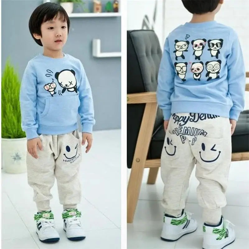 2018 Fashion Boys Harem Pants Children Casual Trousers Happy Smile Denim Kids Boots Pant Boys Clothes Autumn Winter 90-130 Hot