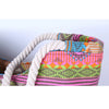 Casual Summer Beach Women Bag Lunch bag Hot Sale Fashion High Quality Canvas Striped Handbags Shoulder Bag