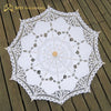 New Lace Umbrella Cotton Embroidery White/Ivory Battenburg Lace Parasol Umbrella Wedding Umbrella Decorations Free Shipping