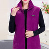 UHYTGF Fleece Coat For Women's Vest 2023 New Autumn Sleeveless Vests For Women Jacket Fashion Zipper Casual Waistcoat Female 442