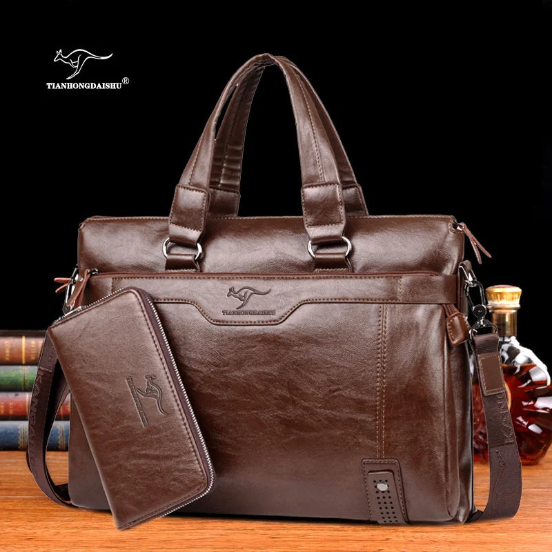 2023 men's shoulder messenger bag Men Business Briefcase bag for laptop computer man's bag handbag briefase male messenger bags