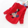 2022 Autumn And Winter New Girls' Sweaters Children Clothes 4-14 Years Girls Sweater B8001