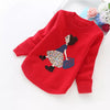 2022 Autumn And Winter New Girls' Sweaters Children Clothes 4-14 Years Girls Sweater B8001