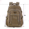 Men's Military Canvas Backpack Zipper Rucksacks Laptop Travel Shoulder Mochila Notebook Schoolbags Vintage College School Bags