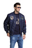 2023 New Autumn Apollo Thin 100th SPACE SHUTTLE MISSION Thin MA1 Bomber Hiphop US Air Force Pilot Flight College Jacket For Men