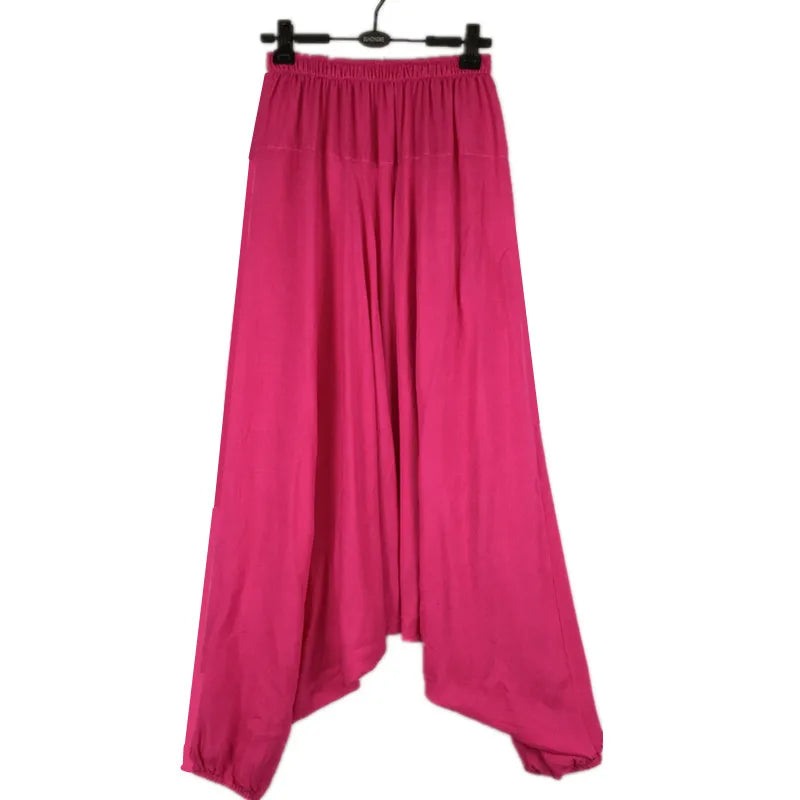 2023 Casual harem plants,loose women casual trousers,wide leg pants,pantskirt,  -  woman Big crotch pants,bloomers