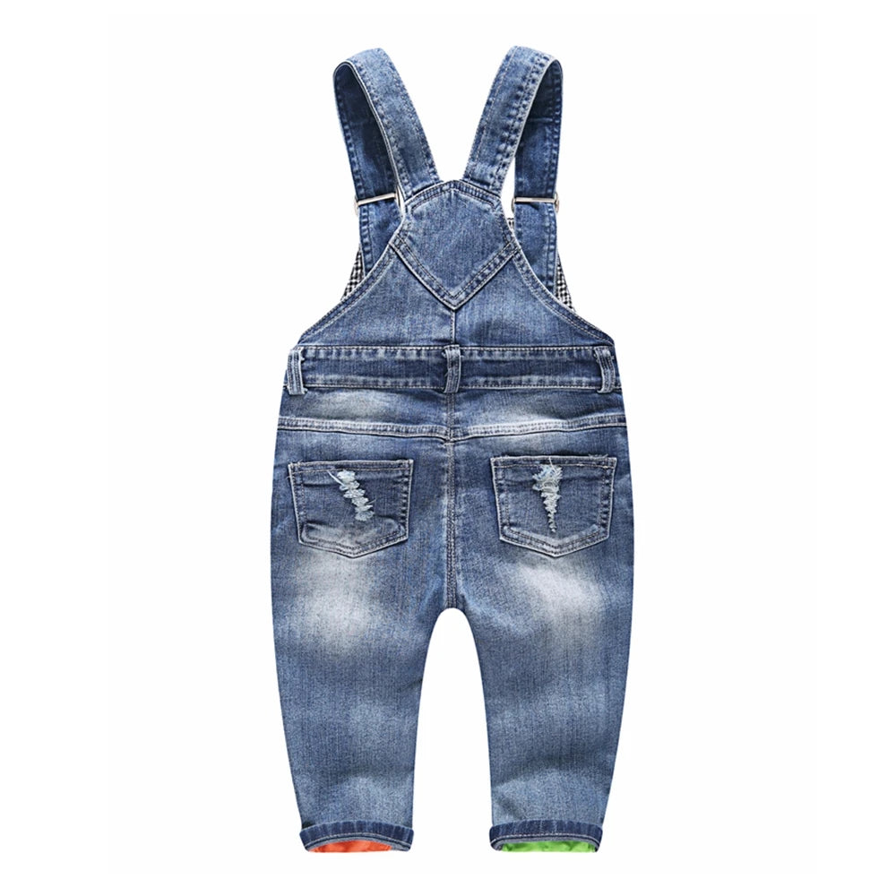 1-5T Kids Jeans Baby Rompers Spring Boys Girls Overalls Bebe Jumpsuit Pants Toddler Trousers Kids Clothes Children Clothing