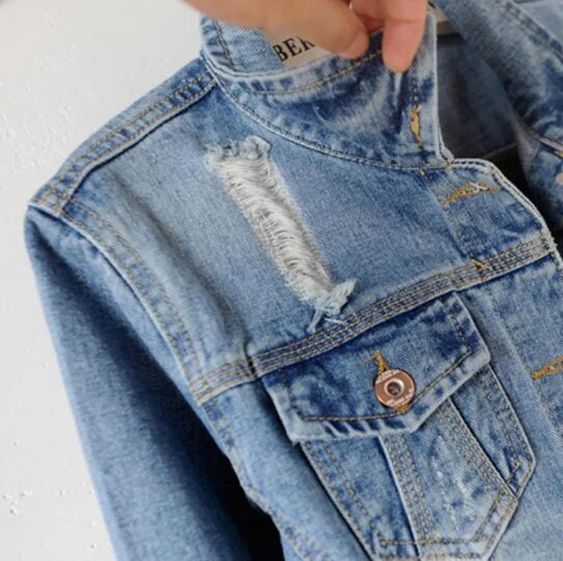 SEDUTMO  Autumn Denim Jacket Women Boyfriend Jean Coat Streetwear Harajuku Vintage Spring Basic Outerwear ED198