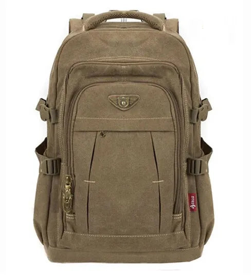 Man's Canvas Backpack Travel Schoolbag Male Backpack Men Large Capacity Rucksack Shoulder School Bag Mochila Escolar