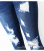 2127 Youaxon New S-XXXXXL Ultra Stretchy Blue Tassel Ripped Jeans Woman Denim Pants Trousers For Women Pencil Skinny Jeans