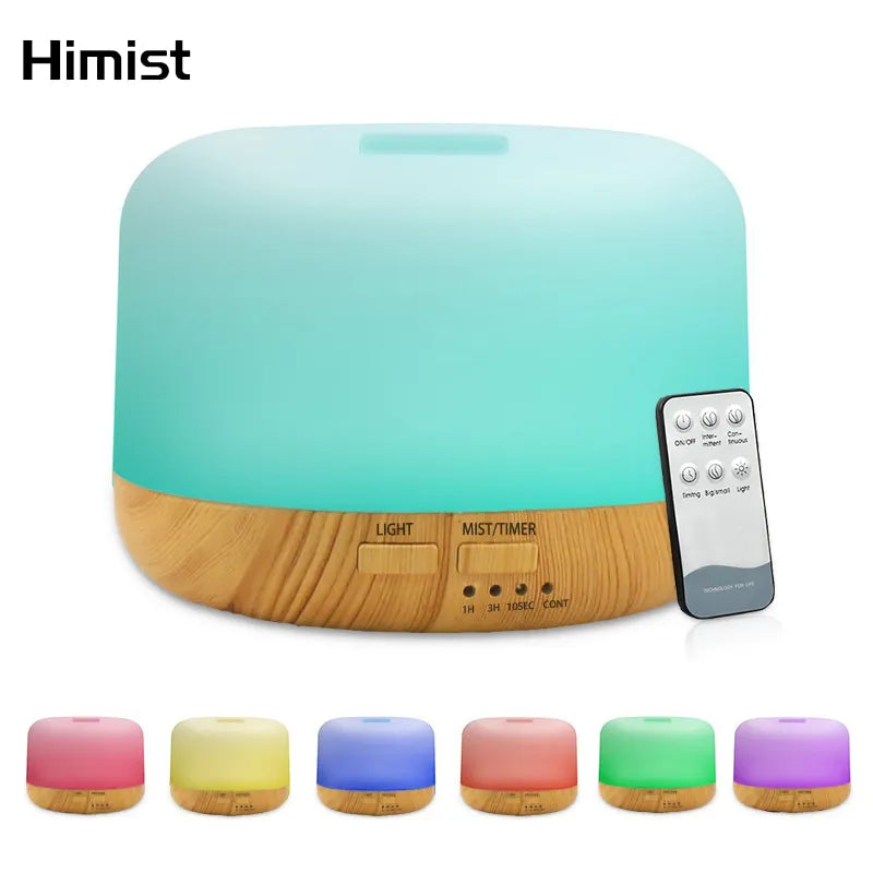 Aromatherapy Air Humidifier Essential Oil Diffuser with 7 Color Changing LED Light for Home Room Spa Ultrasonic Aroma Diffuser