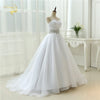 Hot Sale White Vestido De Noiva 2023 New Design Ball Gowns Beaded Belt Robe De Mariage Strapless Lace Up Wedding Dresses OW 7799