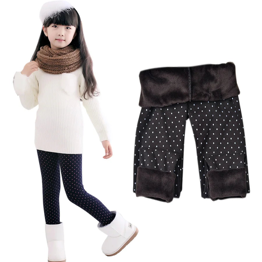 SheeCute Spring Autumn Winter New Fashion Children's 3-11 Year Cotton Warm Pant Girls KidsTrousers Print Legging