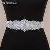 TOPQUEEN S26 Luxury Rhinestones Wedding Dresses Belt Women Crystal Applique Decoration Sparkly for Bride Waistband Bridal Sash