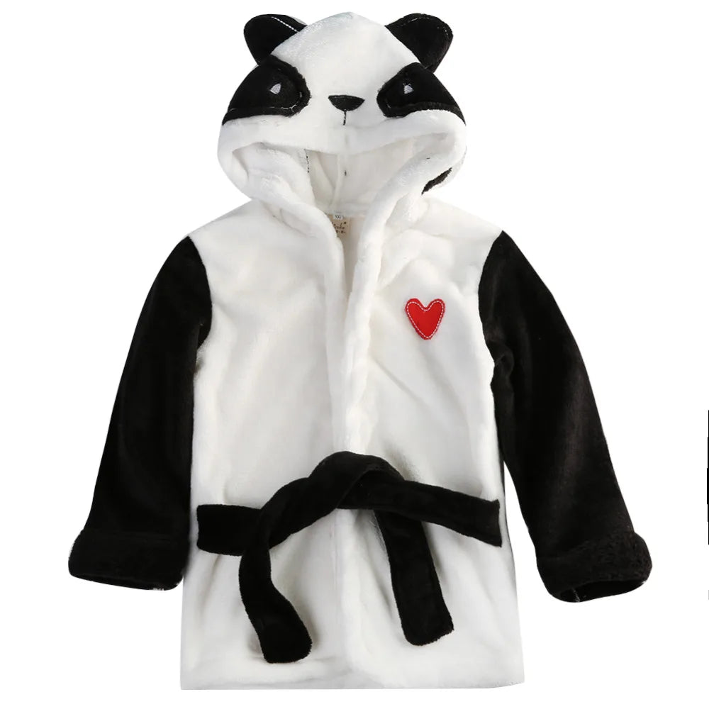 Baby Infant Girl Boy Cotton Hooded Bath Towel Wrap Bathrobe Cute Cartoon Mouse/Panda/Bunny  Design 1-5Y