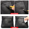 BISON DENIM Soft Genuine Leather Men Shoulder Bag 10.5" Ipad Cowhide Crossbody Bag for Men Casual Work Business Messenger Bag