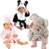 Baby Infant Girl Boy Cotton Hooded Bath Towel Wrap Bathrobe Cute Cartoon Mouse/Panda/Bunny  Design 1-5Y