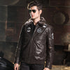 2016 Men's Real Leather Jacket Pigskin Genuine Leather Jacket Men Leather Coat Air Force Flight Jackets Padding Cotton Warm