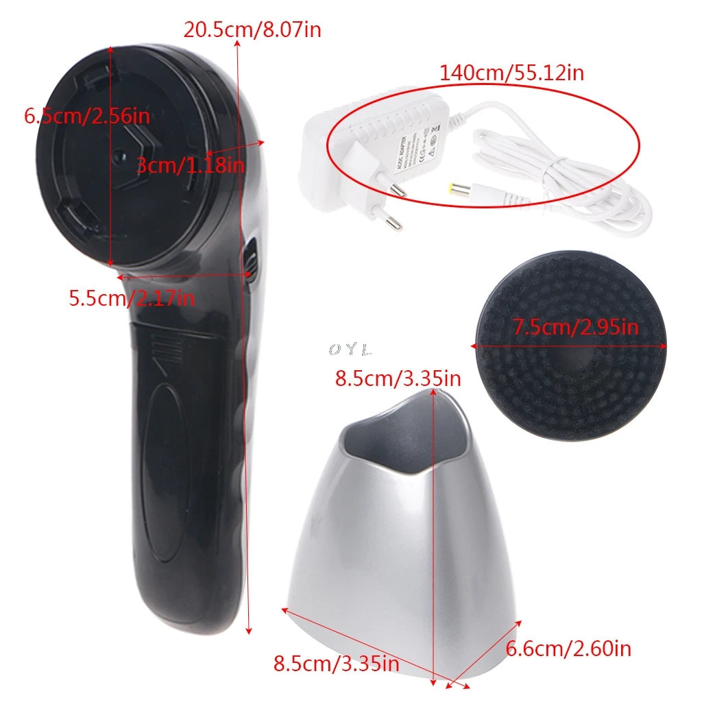 Portable Handheld Automatic Electric Shoe Brush Shine Polisher 2 Ways Power Supply  EU Plug