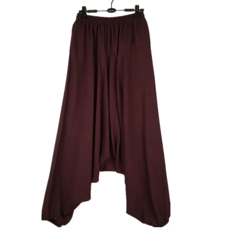 2023 Casual harem plants,loose women casual trousers,wide leg pants,pantskirt,  -  woman Big crotch pants,bloomers