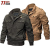 77City Killer Military Bomber Jacket Men Autumn Winter Cotton Tactical Jackets Outwear Cargo Multi-pocket Flight Jacket M-6XL