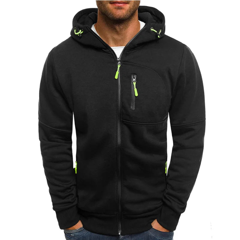 2022 Fashion Hoodies Men Brand Personality Zipper Hooded Sweatshirt Male Hoody Tracksuit Hip Hop Autumn Winter Hoodie Mens