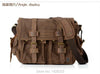 2022 Retro Vintage Cotton Canvas Leather Mens Messenger Bag Shoulder Bag Military Canvas Crossbody Bag Men Casual Bag Free ship