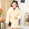 Girls Faux Fur Coat Winter Long Sleeve Hooded Warm Jacket Imitation Rabbit Fur Long Coat For Kids 8-13 Year Soft Outwear CL1043