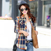 2020 Brand New Winter Warm Women Velvet Thicker Jacket Plaid Shirt Style Coat Female College Style Casual Jacket Outerwear