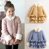 2022 Winter Warm Coat Fur Collar Plus Velvet Thickening Wadded Zipper 3-11 12 Years Kids Baby Teenage Girls Cotton-Padded Jacket