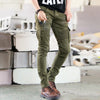 Green Black Denim Biker jeans Men Skinny new Runway Distressed slim elastic homme hip hop Military motorcycle cargo pants