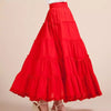 new Summer Women Skirt Linen Cotton Vintage Long Skirts Elastic Waist Boho Maxi Skirts