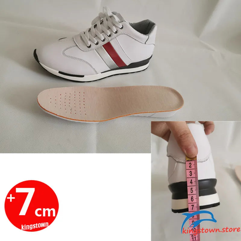 Elevator Shoes Men Sneakers Heightening Shoes Man Increase Shoes Height Increase Insole 7CM  Tall Shoes