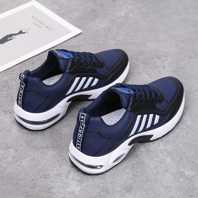 New Fashion Men's Running Shoes Breathable Air Cushion Sneakers White Trainers 2022 Men Sports Sneakers Non-slip Athletic Shoes